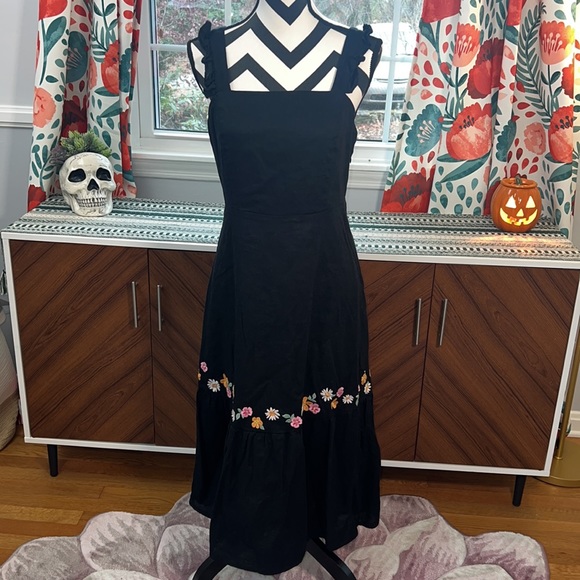 Modcloth Princess Highway Fancy a Frolic Floral Embroidered Midi Dress - Picture 7 of 16